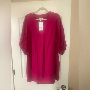 NWT-Isabel Fuchsia Maternity Dress/Tunic. Size XS.‎